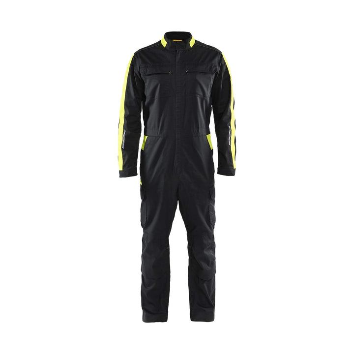 Blaklader 61441832 Industry Overalls Stretch Black/Hi-Vis Yellow Main #colour_black-hi-vis-yellow