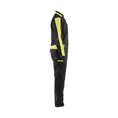 Blaklader 61441832 Industry Overalls Stretch Black/Hi-Vis Yellow Right #colour_black-hi-vis-yellow