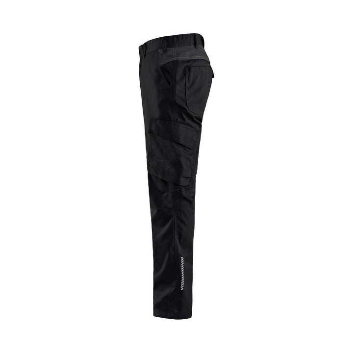 Blaklader 14441832 Industry Trousers Stretch Black/Dark Grey Left #colour_black-dark-grey