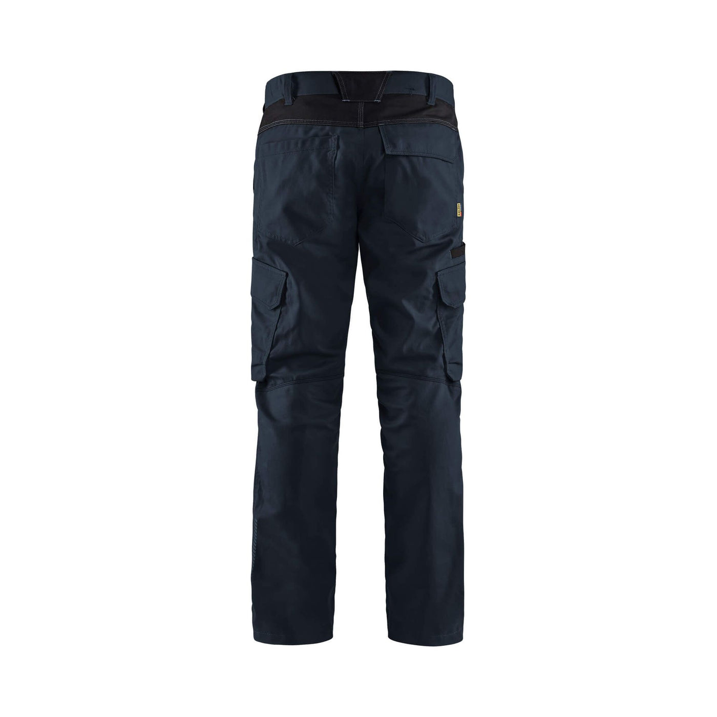 Blaklader 14441832 Industry Trousers Stretch Dark Navy Blue/Black Rear #colour_dark-navy-blue-black