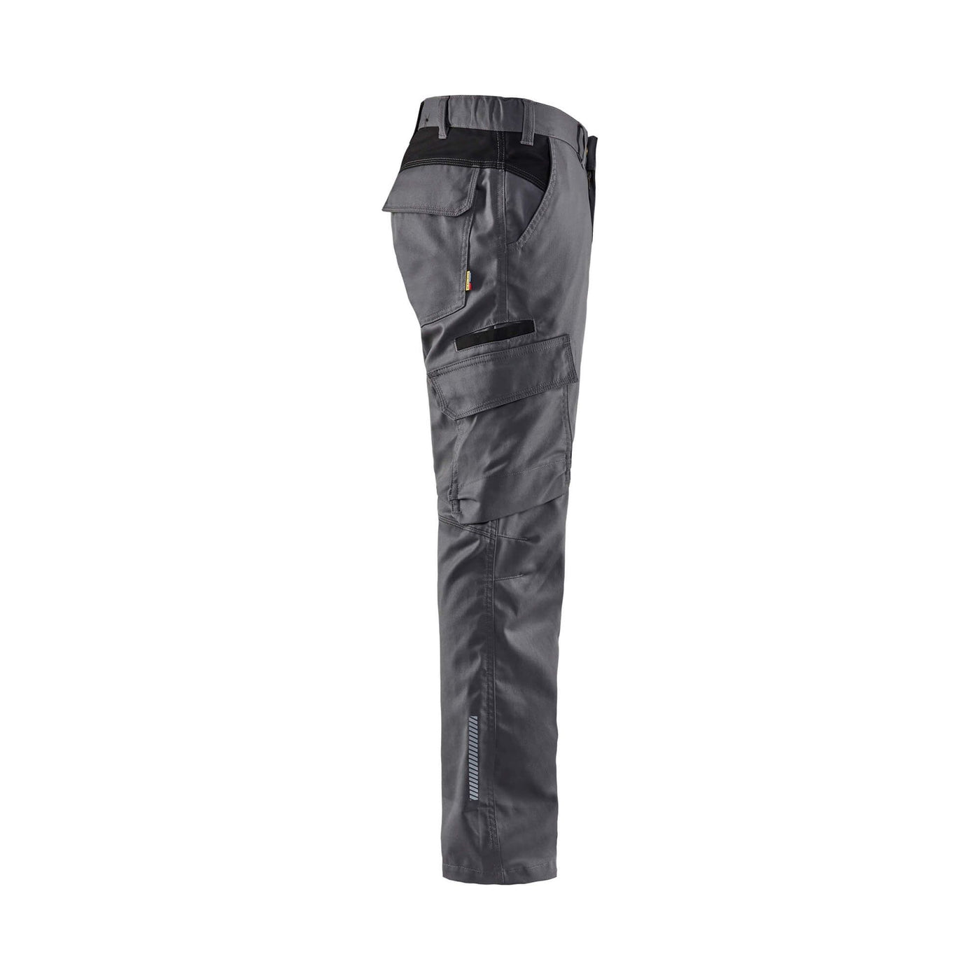 Blaklader 14441832 Industry Trousers Stretch Mid Grey/Black Right #colour_mid-grey-black