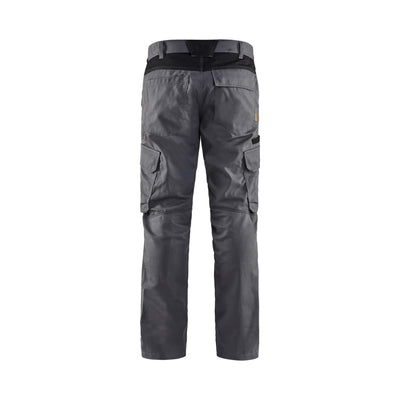 Blaklader 14441832 Industry Trousers Stretch Mid Grey/Black Rear #colour_mid-grey-black