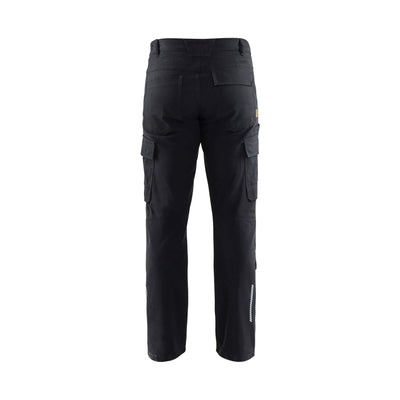 Blaklader 14661344 Industry Trousers Stretch Black Rear #colour_black
