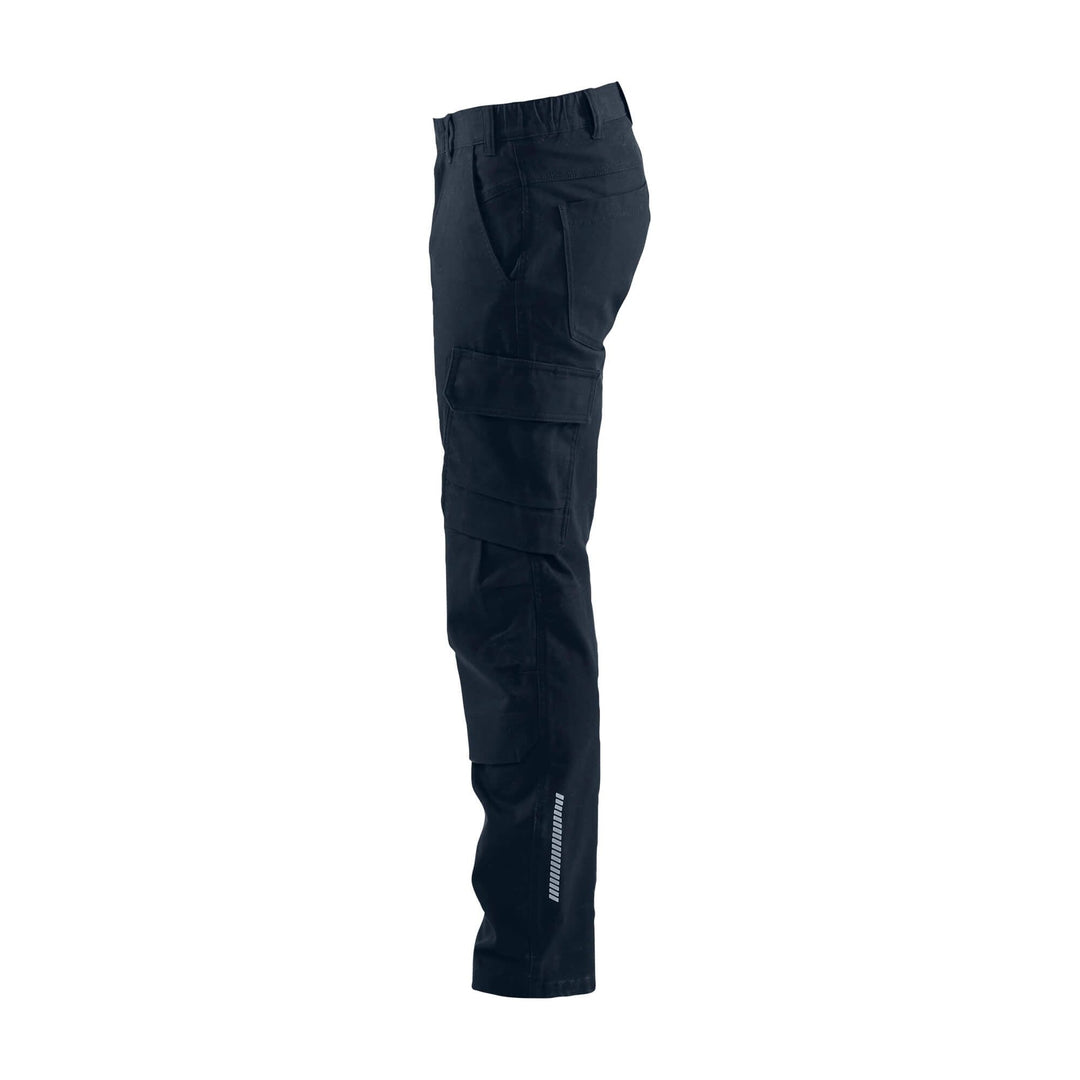 Blaklader 14661344 Industry Trousers Stretch Dark Navy Blue Left #colour_dark-navy-blue