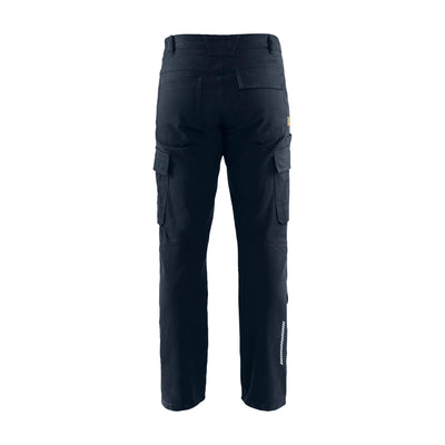 Blaklader 14661344 Industry Trousers Stretch Dark Navy Blue Rear #colour_dark-navy-blue