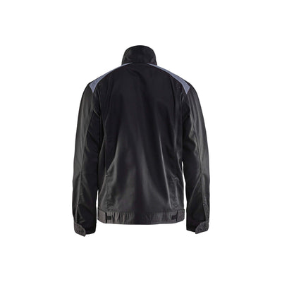 Blaklader 40541210 Industry Work Jacket Black/Grey Rear #colour_black-grey