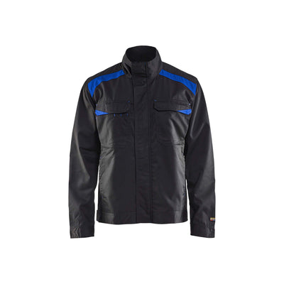 Blaklader 40541800 Industry Work Jacket Black/Cornflower Blue Main #colour_black-cornflower-blue