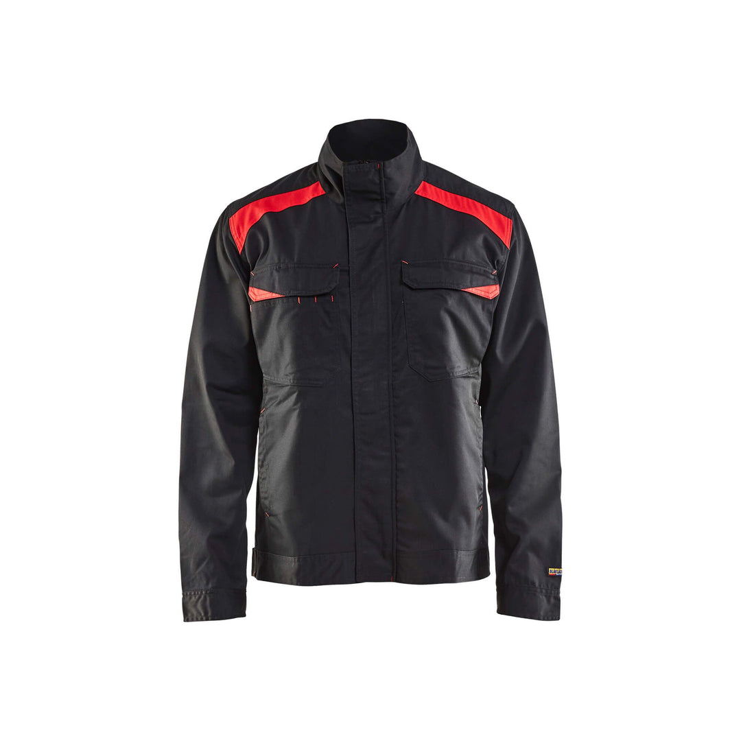 Blaklader 40541800 Industry Work Jacket Black/Red Main #colour_black-red