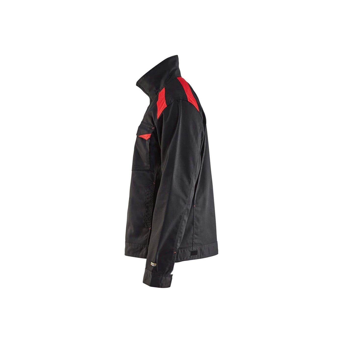 Blaklader 40541800 Industry Work Jacket Black/Red Left #colour_black-red