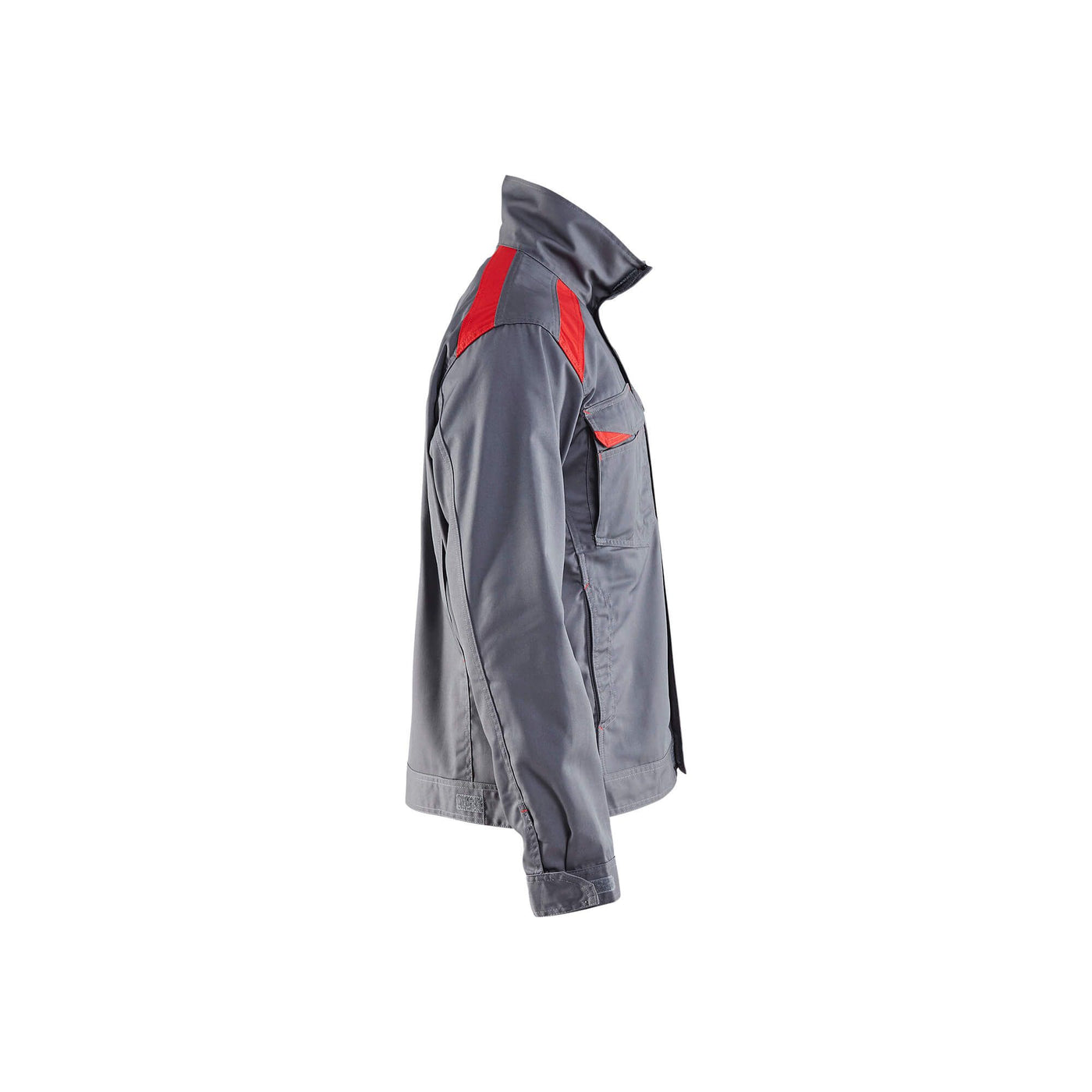 Blaklader 40541800 Industry Work Jacket Grey/Red Right #colour_grey-red