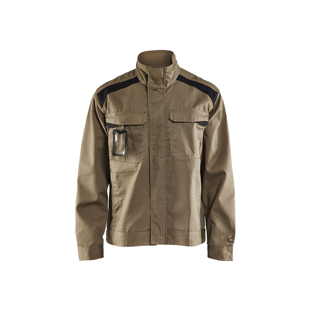 Blaklader 40541800 Industry Work Jacket Khaki/Black Main #colour_khaki-black