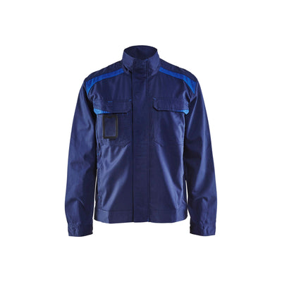 Blaklader 40541800 Industry Work Jacket Navy Blue/Cornflower Blue Main #colour_navy-blue-cornflower-blue