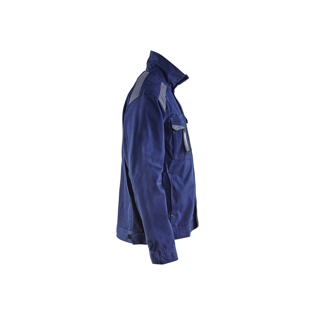 Blaklader 40541800 Industry Work Jacket Navy Blue/Grey Right #colour_navy-blue-grey