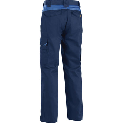 Blaklader 14041210 Industry Work Trousers Navy Blue/Royal Blue Rear #colour_navy-blue-royal-blue