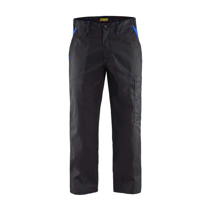 Blaklader 14041800 Industry Work Trousers Black/Cornflower Blue Main #colour_black-cornflower-blue
