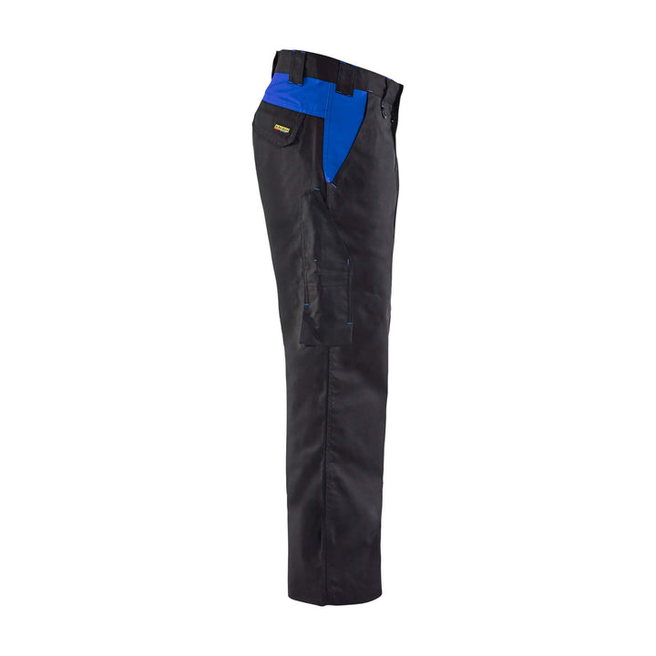 Blaklader 14041800 Industry Work Trousers Black/Cornflower Blue Right #colour_black-cornflower-blue