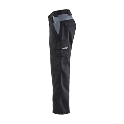 Blaklader 14041800 Industry Work Trousers Black/Grey Left #colour_black-grey