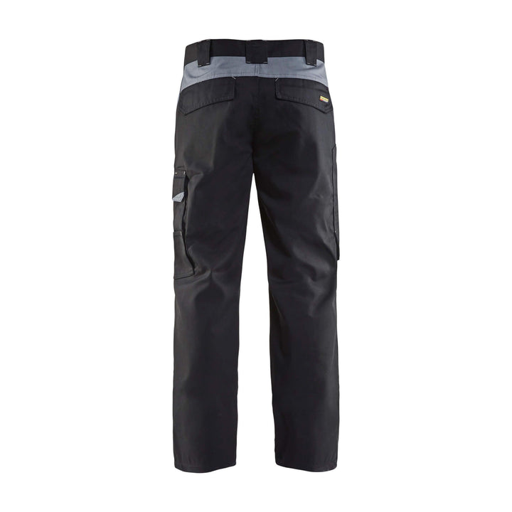 Blaklader 14041800 Industry Work Trousers Black/Grey Rear #colour_black-grey