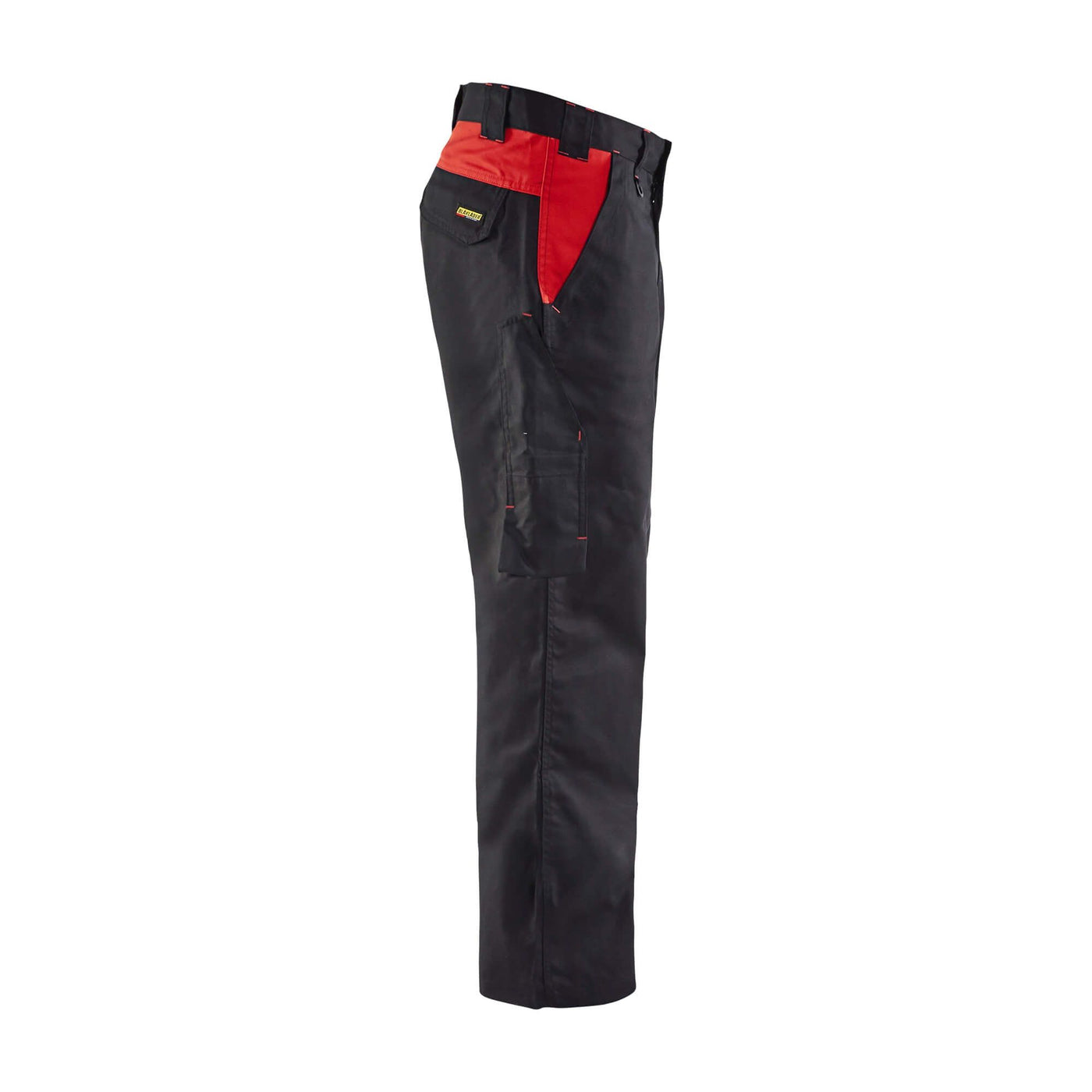 Blaklader 14041800 Industry Work Trousers Black/Red Right #colour_black-red