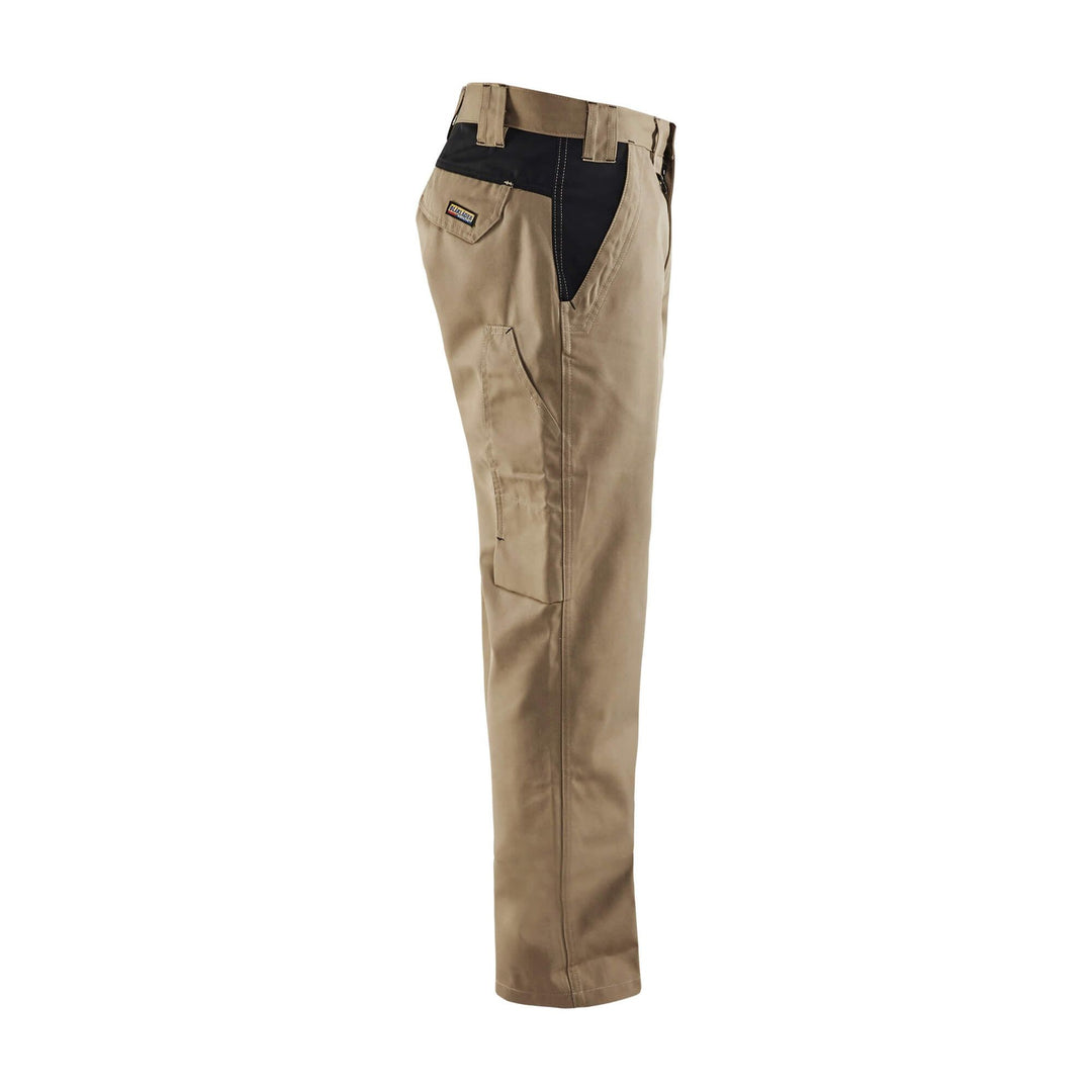 Blaklader 14041800 Industry Work Trousers Khaki/Black Right #colour_khaki-black