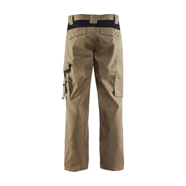 Blaklader 14041800 Industry Work Trousers Khaki/Black Rear #colour_khaki-black