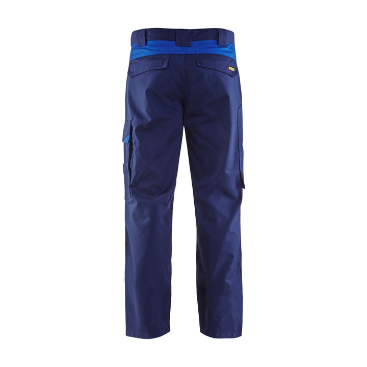 Blaklader 14041800 Industry Work Trousers Navy Blue/Cornflower Blue Rear #colour_navy-blue-cornflower-blue