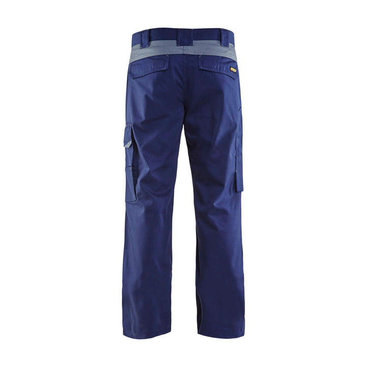 Blaklader 14041800 Industry Work Trousers Navy Blue/Grey Rear #colour_navy-blue-grey