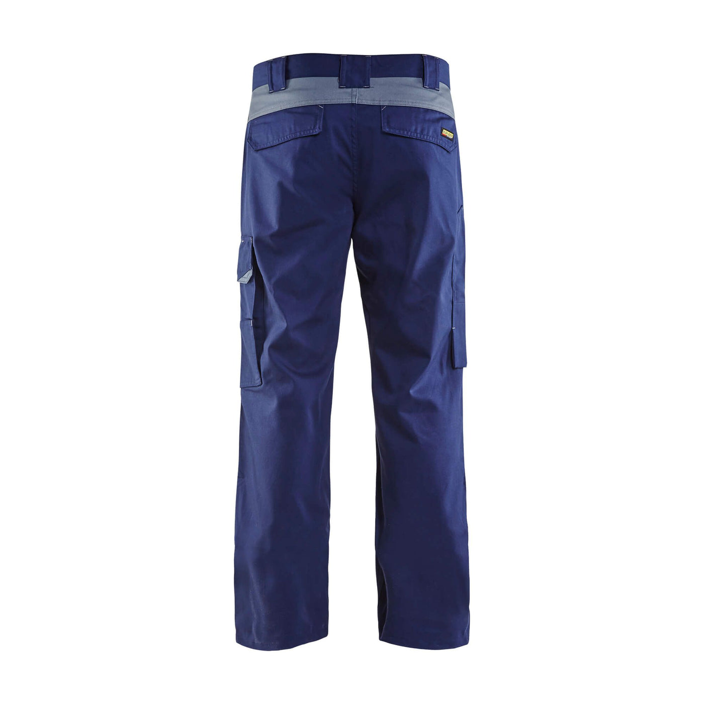 Blaklader 14041800 Industry Work Trousers Navy Blue/Grey Rear #colour_navy-blue-grey