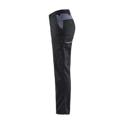 Blaklader 71041800 Industry Work Trousers Black/Grey Left #colour_black-grey