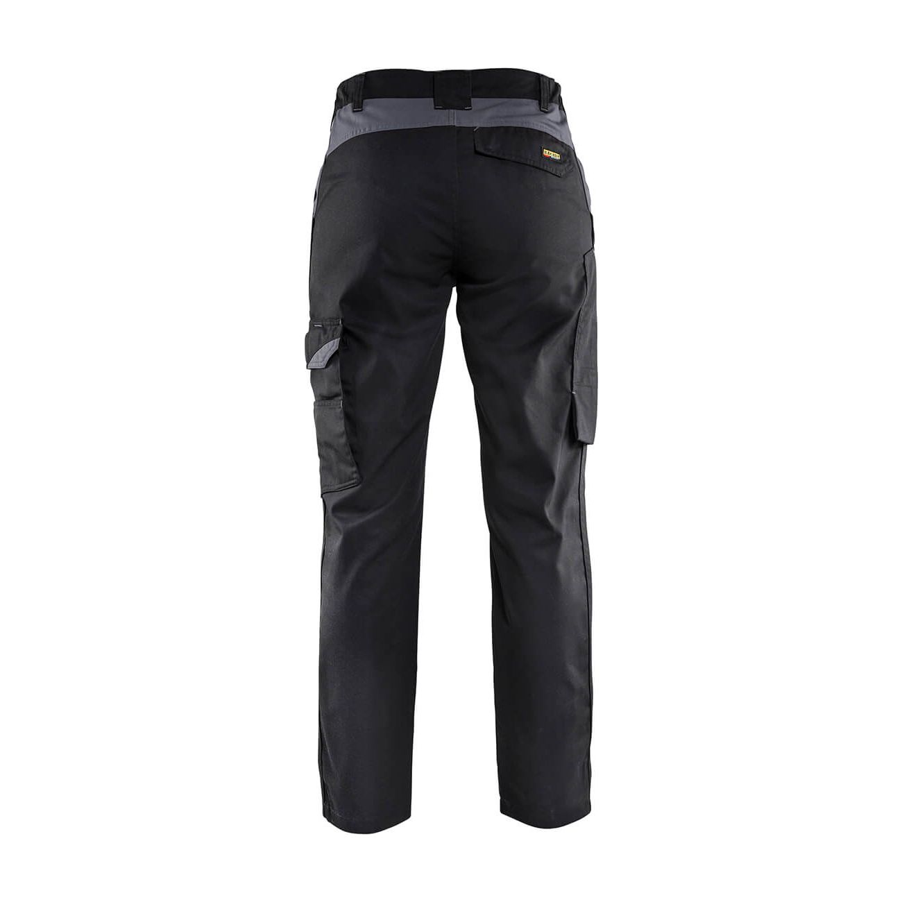 Blaklader 71041800 Industry Work Trousers Black/Grey Rear #colour_black-grey