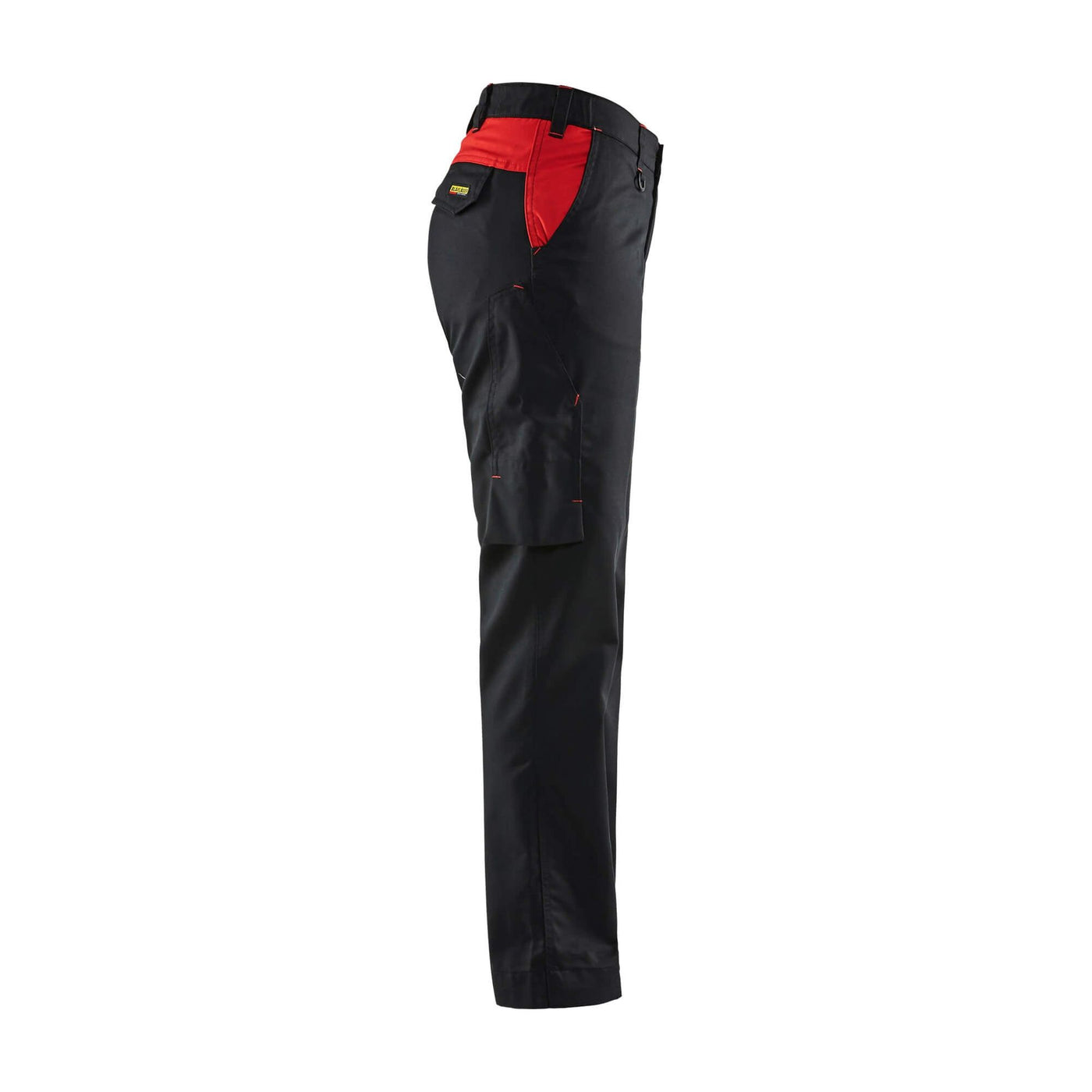 Blaklader 71041800 Industry Work Trousers Black/Red Right #colour_black-red