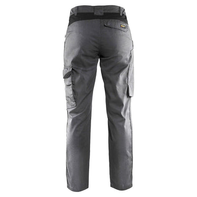 Blaklader 71041800 Industry Work Trousers Grey/Black Rear #colour_grey-black