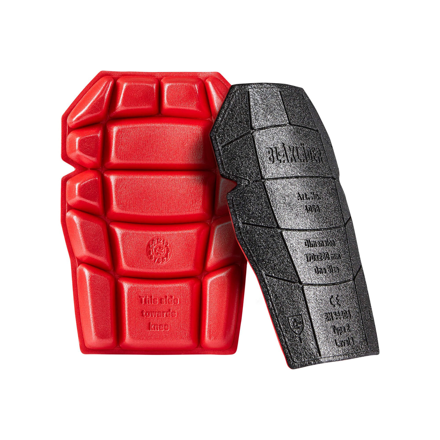 Blaklader 40581203 Knee Pad Protection Black/Red Main #colour_black-red