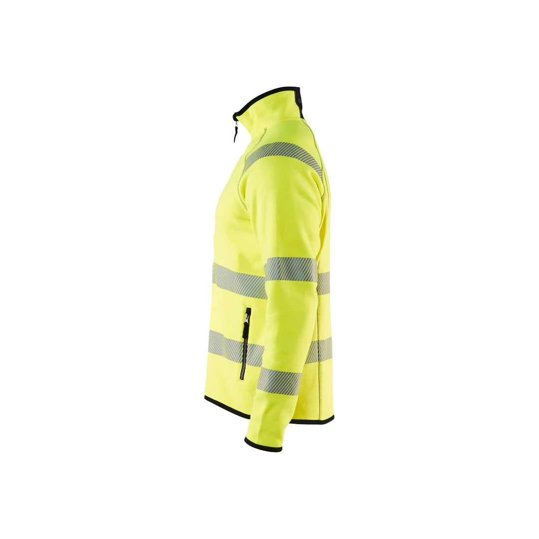 Blaklader 49222120 Knitted Hi-Vis Jacket Hi-Vis Yellow Left #colour_yellow