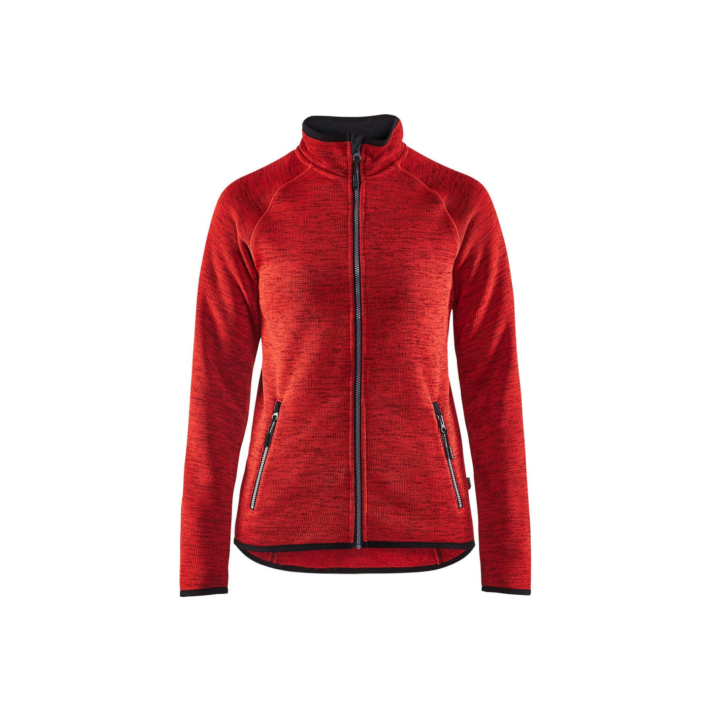 Blaklader 49122117 Knitted Jacket Red/Black Main #colour_red-black