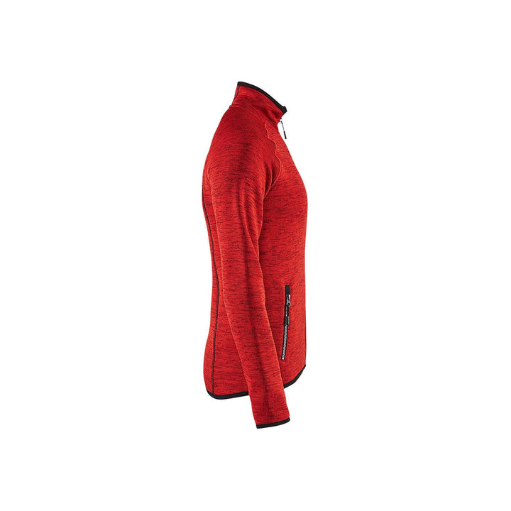 Blaklader 49122117 Knitted Jacket Red/Black Right #colour_red-black