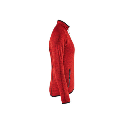 Blaklader 49122117 Knitted Jacket Red/Black Right #colour_red-black