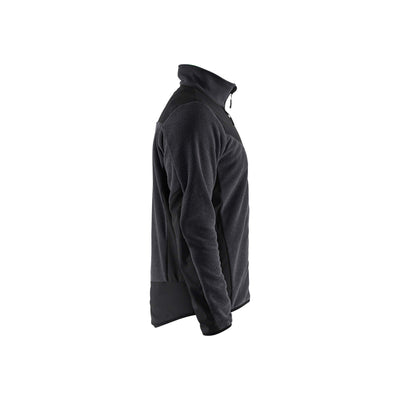 Blaklader 59422536 Knitted Jacket With Softshell Dark Grey/Black Right #colour_dark-grey-black