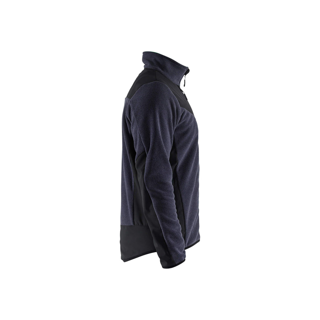 Blaklader 59422536 Knitted Jacket With Softshell Dark Navy Blue/Black Right #colour_dark-navy-blue-black