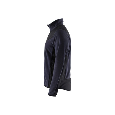 Blaklader 59422536 Knitted Jacket With Softshell Dark Navy Blue/Black Left #colour_dark-navy-blue-black
