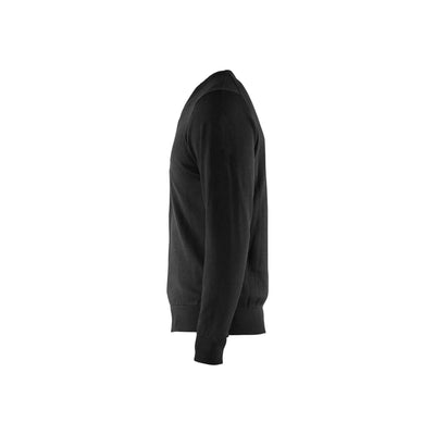 Blaklader 35902122 Knitted Pullover Sweater Black Left #colour_black