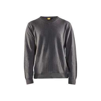 Blaklader 35902122 Knitted Pullover Sweater Black Melange Main #colour_black-melange