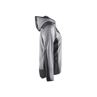 Blaklader 59412536 Knitted Womens Jacket Grey Melange/Black Right #colour_grey-melange-black
