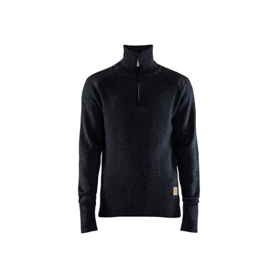 Blaklader 46301071 Knitted Wool Sweater Dark Grey/Black Main #colour_dark-grey-black