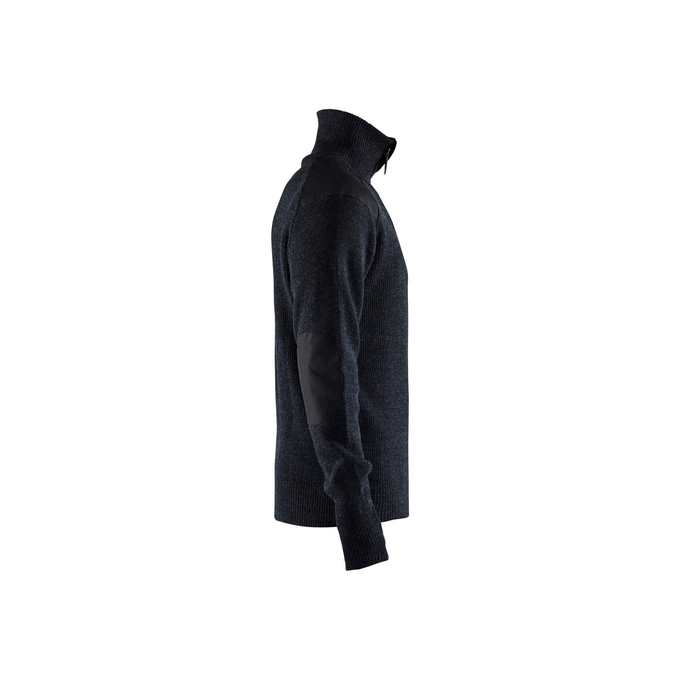 Blaklader 46301071 Knitted Wool Sweater Dark Grey/Black Right #colour_dark-grey-black