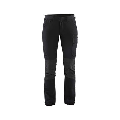 Blaklader 71221645 Ladies 4-Way-Stretch Trousers Cordura Black/Dark Grey Main #colour_black-dark-grey