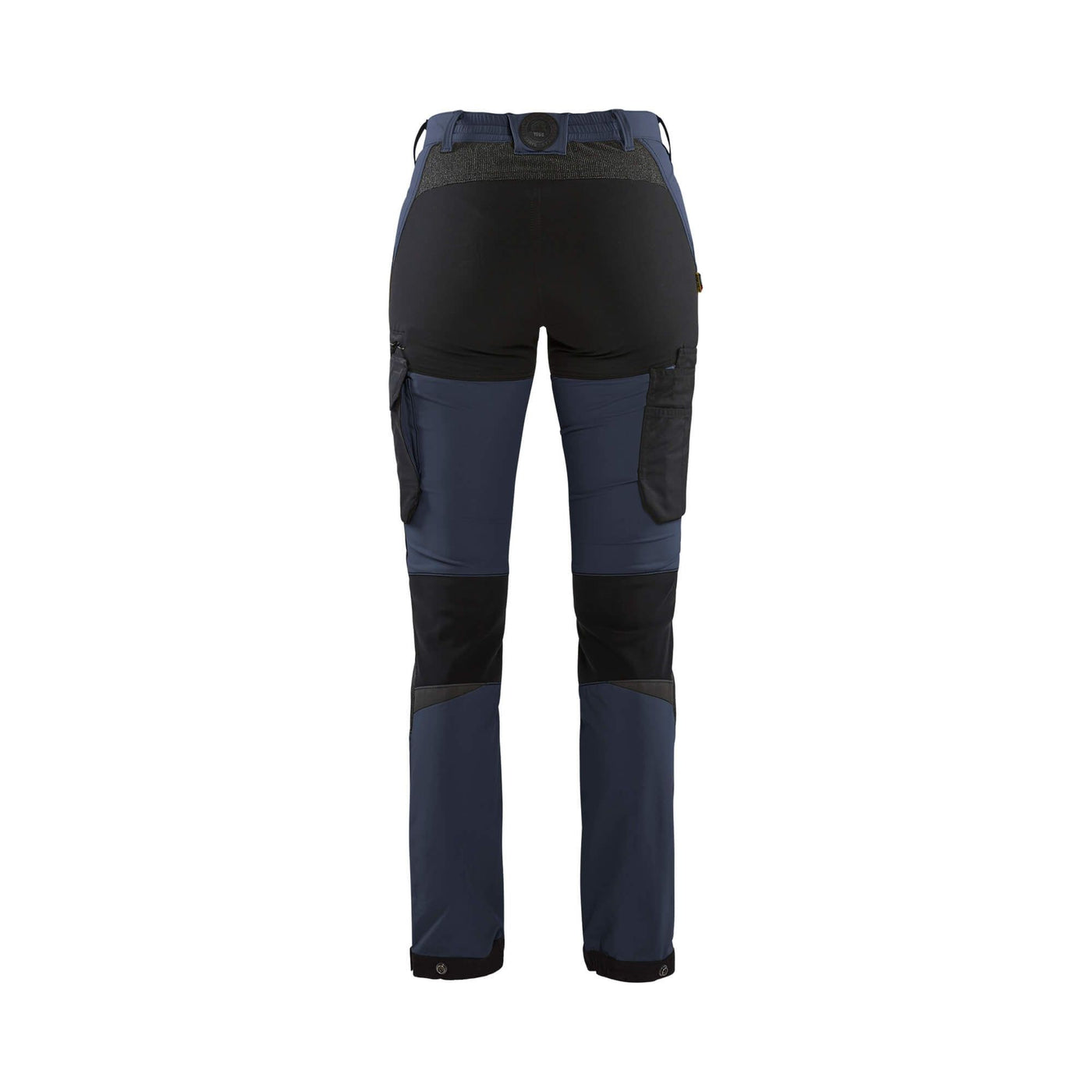 Blaklader 71221645 Ladies 4-Way-Stretch Trousers Cordura Dark Navy Blue/Black Rear #colour_dark-navy-black