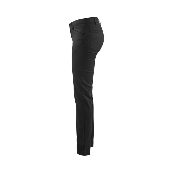 Blaklader 71651830 Ladies Chinos Stretch Black Left #colour_black