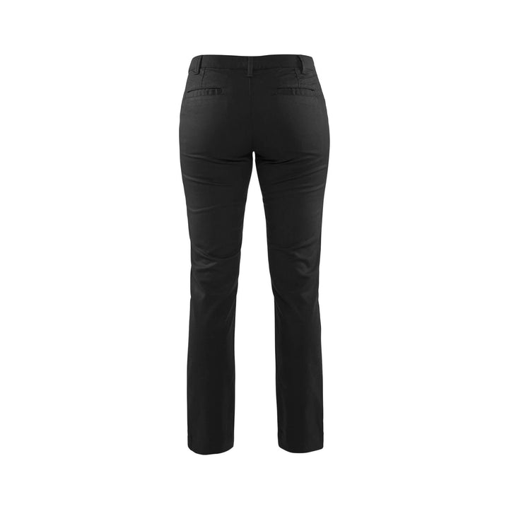 Blaklader 71651830 Ladies Chinos Stretch Black Rear #colour_black