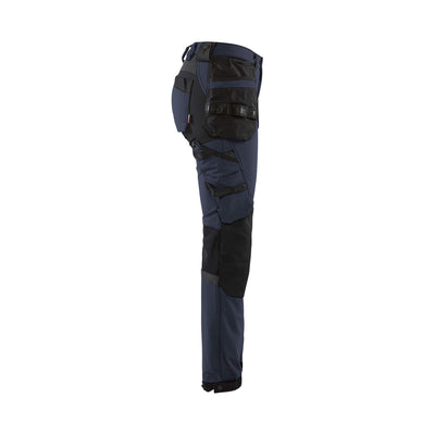 Blaklader 71921645 Ladies Craftsman Trousers4-Way-Stretch Dark Navy Blue/Black Right #colour_dark-navy-black